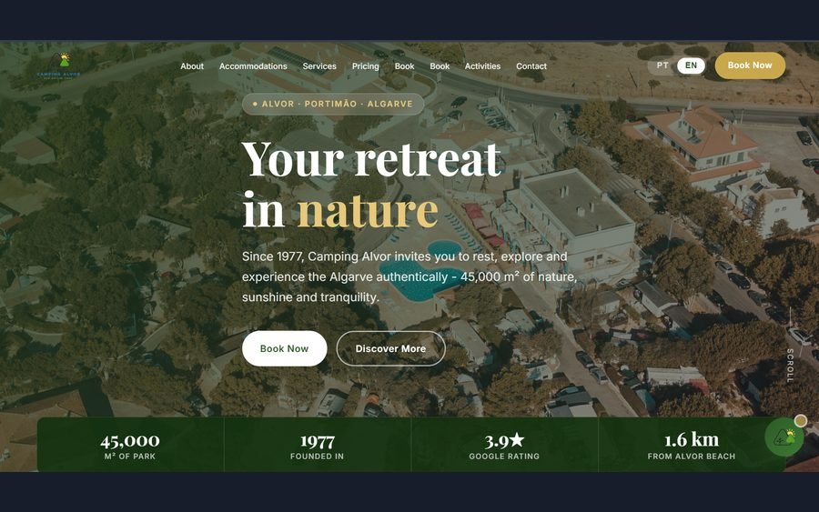 Camping Alvor website