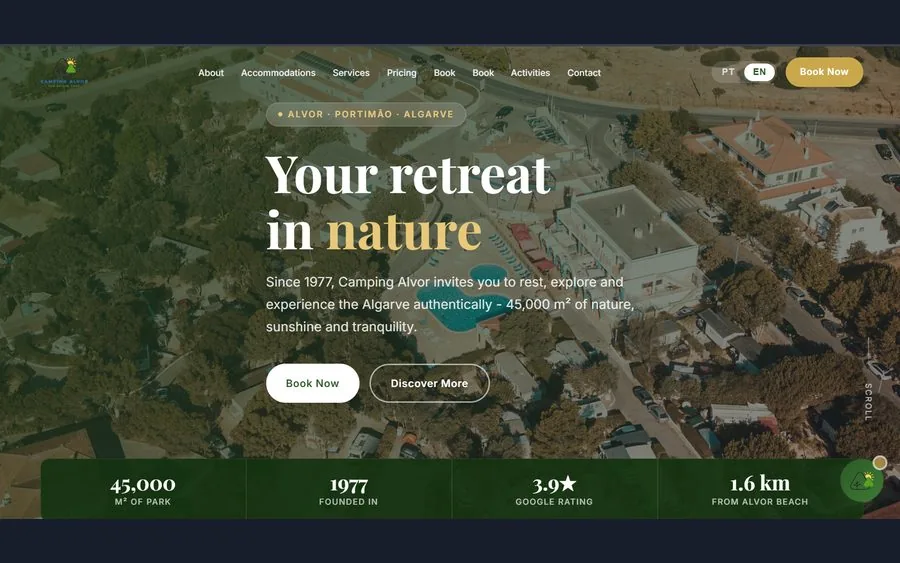 Camping Alvor website